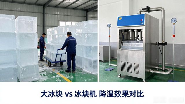 大冰块和冰块机哪个更划算_宝安车间防暑降温大冰块_车间大冰块降温效果怎么样